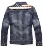 dsquared2 denim manteaux en jean star flag